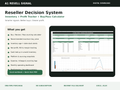 A1 Resell Signal Reseller Decision System product overview with dashboard preview